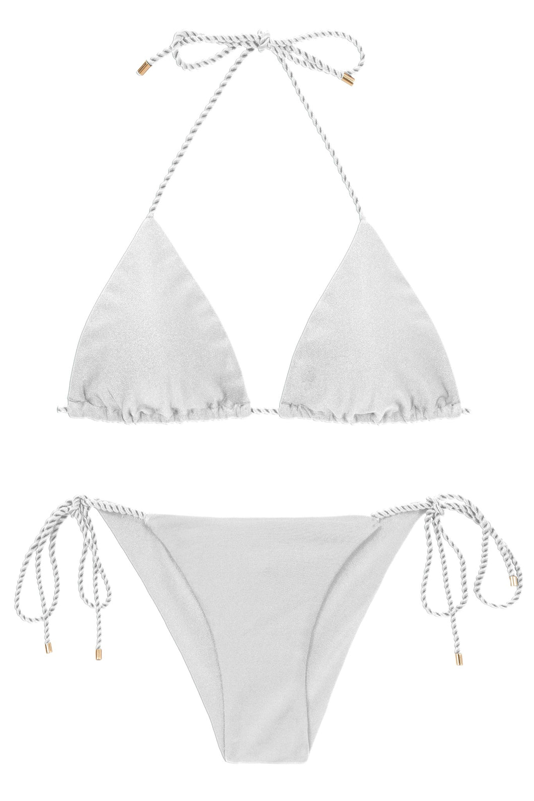 Product Front: Rio De Sol Ensemble Set Shimmer-White Tri-Inv Cheeky-Tie