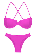 Carregar imagem no visualizador da galeria, Product Front: Rio De Sol Ensemble Set St-Tpz-Pink Balconet Essential
