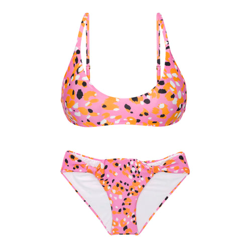 Product Front: Rio De Sol Ensemble Set Sweet-Camo Bralette Mel-Comfy