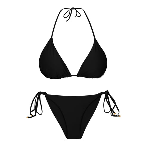 Product Front: Rio De Sol Ensemble Set Touch-Black Tri-Inv Cheeky-Tie