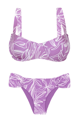 Product Front: Rio De Sol Ensemble Set Trail-Purple Amelia Baobi