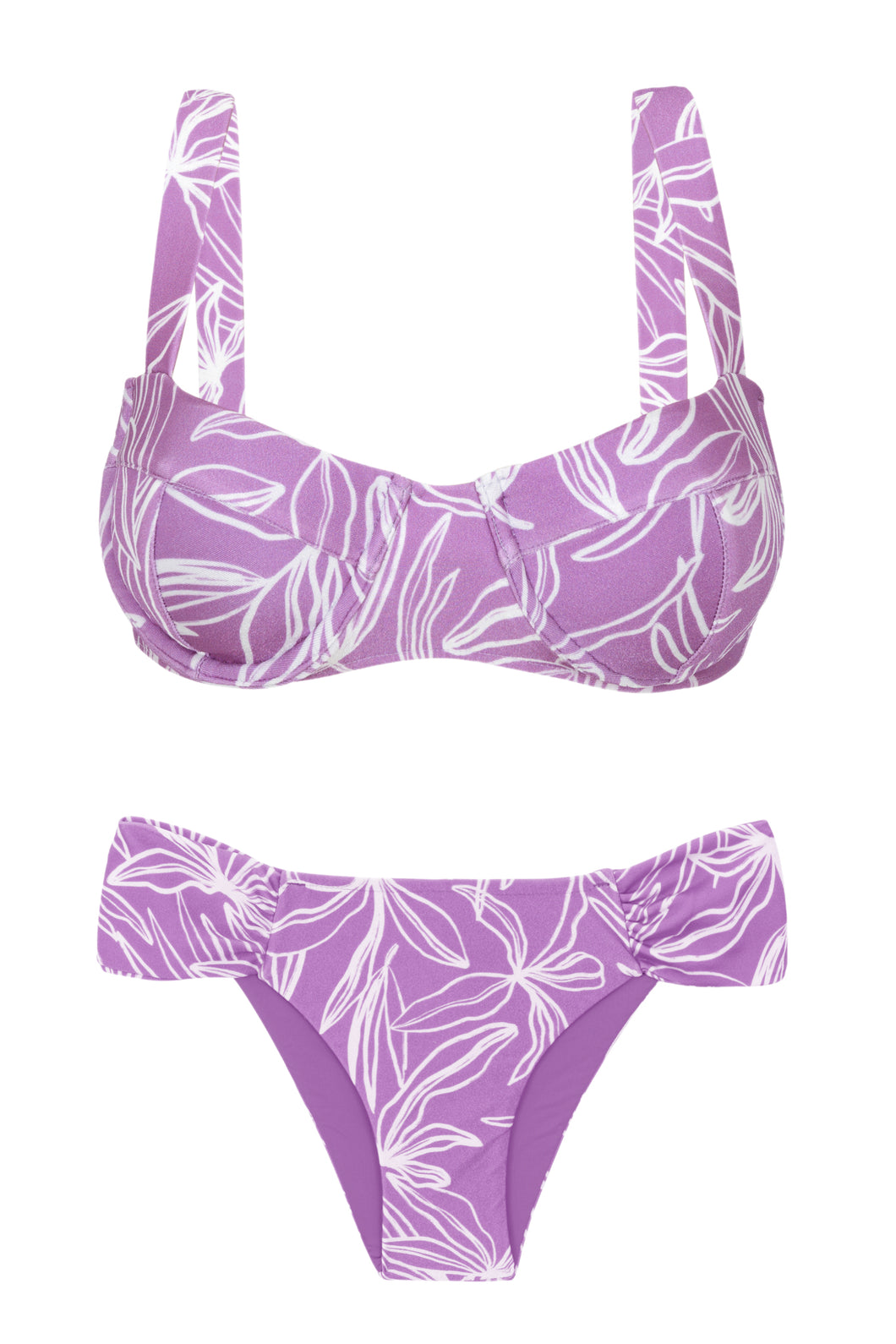 Product Front: Rio De Sol Ensemble Set Trail-Purple Amelia Baobi