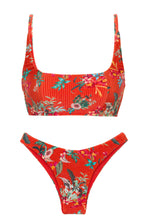 Carregar imagem no visualizador da galeria, Product Front: Rio De Sol Ensemble Set Wildflowers Bra-Sport Lisboa
