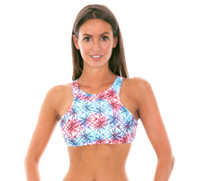 Carregar imagem no visualizador da galeria, Model Front: Rio De Sol Haut Soutien Tiejean Sporty
