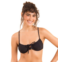 Carregar imagem no visualizador da galeria, Gallery: Rio De Sol Haut Top Dots-Black Balconet-Tie
