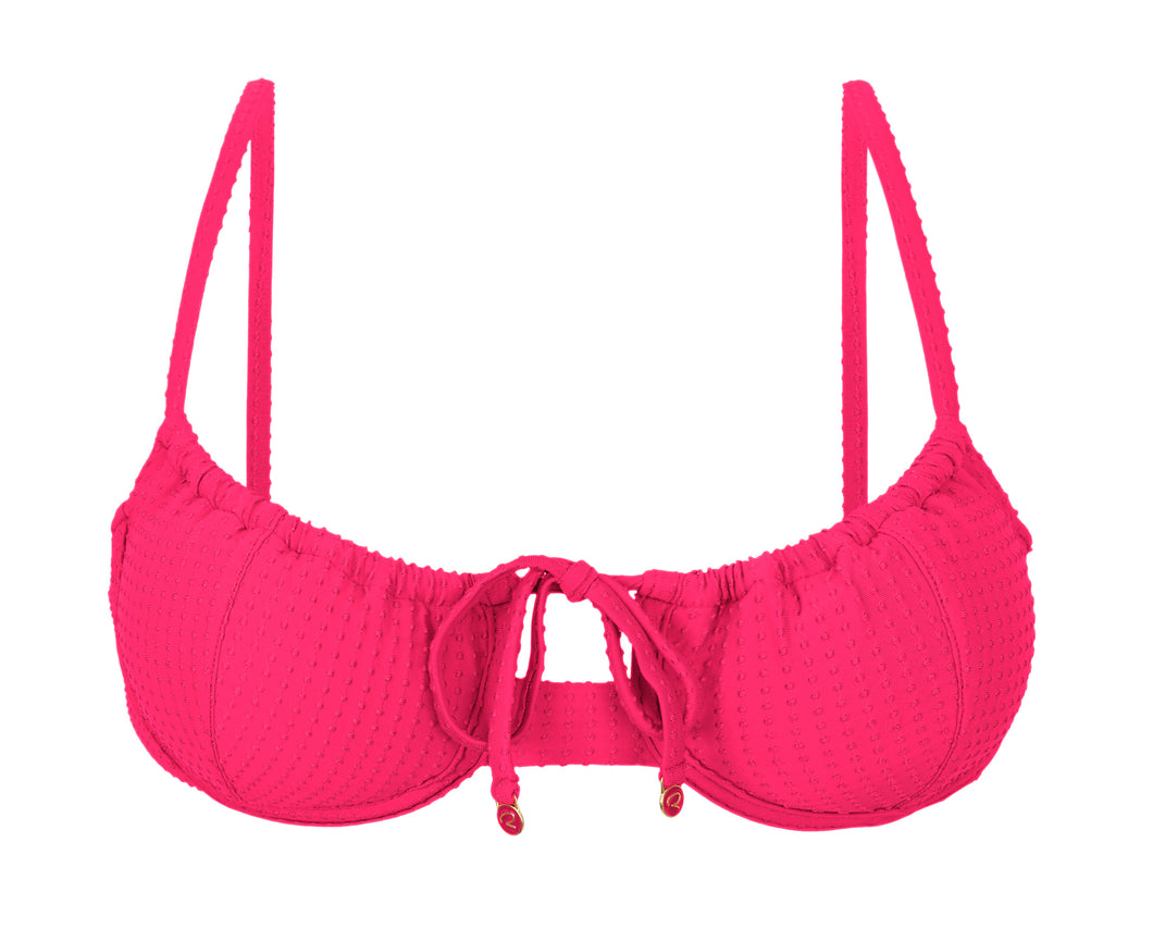 Product Front: Rio De Sol Haut Top Dots-Virtual-Pink Balconet-Tie