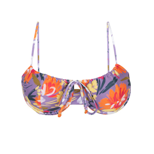 Product Front: Rio De Sol Haut Top Garden-Flower Balconet-Tie