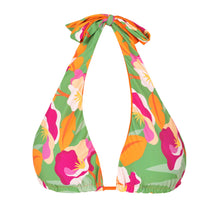 Carregar imagem no visualizador da galeria, Product Front: Rio De Sol Haut Top Green-Bloom Halter-Double
