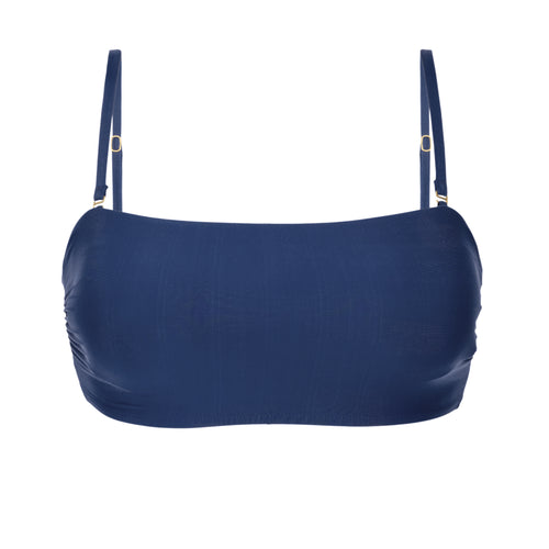 Product Front: Rio De Sol Haut Top Navy Bandeau-Reto