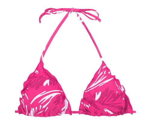 Product Front: Rio De Sol Haut Top Pink-Palms Frufru