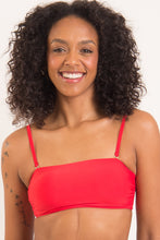 Carregar imagem no visualizador da galeria, Gallery: Rio De Sol Haut Top Rouge Bandeau-Reto
