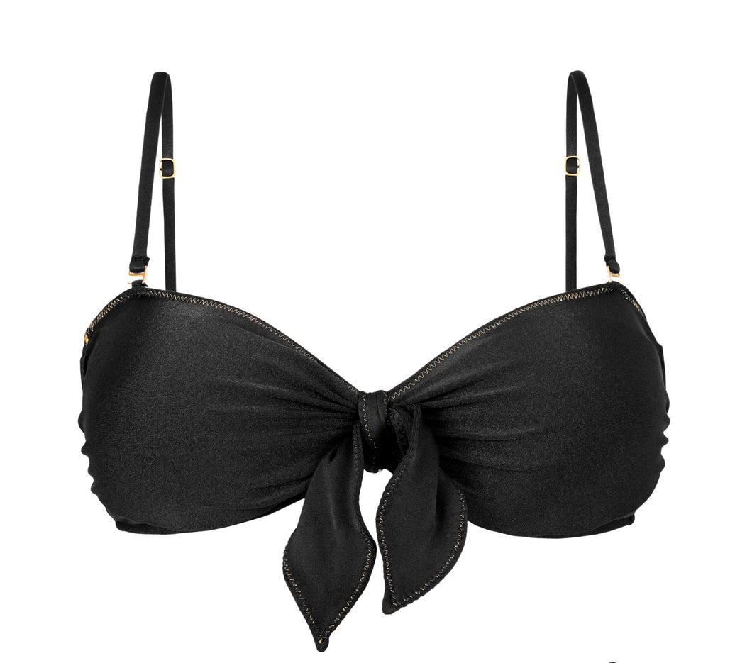 Product Front: Rio De Sol Haut Top Shimmer-Black Bandeau-No