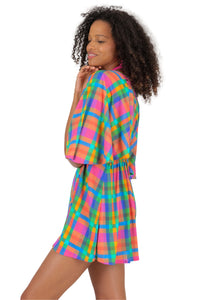 Image 04: Rio De Sol Vêtement De Plage Tulip-Garden Mini Dress