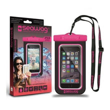 Carregar imagem no visualizador da galeria, Model Back: Seawag Sac De Plage Seawag Black &amp; Pink Waterproof Case 5.7
