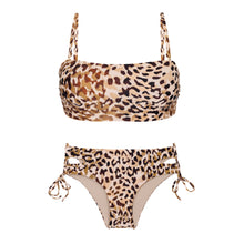 Carregar imagem no visualizador da galeria, Set Leopard Bandeau-Reto Madrid
