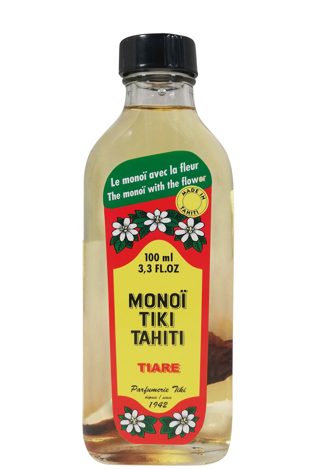 Product Front: Tiki Solaire Tiki Monoi Tiare Tahiti 100Ml