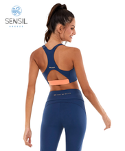 Carregar imagem no visualizador da galeria, Top Bodytex II Abertura Com Ziper Azul Ocean
