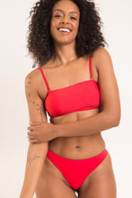 Carregar imagem no visualizador da galeria, Top Rouge Bandeau-Reto
