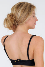 Carregar imagem no visualizador da galeria, Top Shimmer-Black Bandeau-Reto
