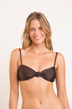 Carregar imagem no visualizador da galeria, Top Shimmer-Coffee Bandeau-Joy
