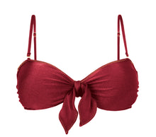 Carregar imagem no visualizador da galeria, Top Shimmer-Divino Bandeau-Knot
