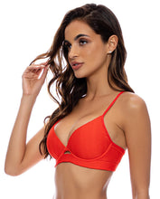 Carregar imagem no visualizador da galeria, Top Underwire Hot Tropics Red
