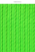 Carregar imagem no visualizador da galeria, Top Wavy Ruched Que Sera Sera Neon Lime
