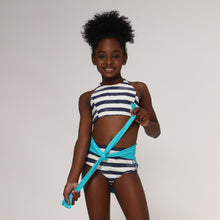 Carregar imagem no visualizador da galeria, Image 04: Uv Line Deux Pièces Fille Bikini Set Listras Upf50+
