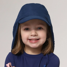 Carregar imagem no visualizador da galeria, Model Front: Uv Line Chapeau Legionnaire Cap Leg Basic Kids Imp Inf Marinho
