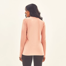 Carregar imagem no visualizador da galeria, Model Back: Uv Line T-Shirt Longsleeve Sport Fit Solar Rose Upf50+
