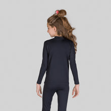 Carregar imagem no visualizador da galeria, Image 05: Uv Line T-Shirt Rash Guard Kids High-Neck Black Upf50+

