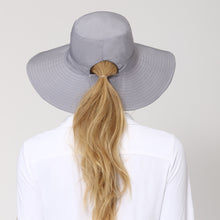 Carregar imagem no visualizador da galeria, Model Back: Uv Line Chapeau Souple/Capeline San Diego Cinza Preto Upf50+
