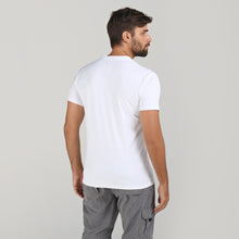 Carregar imagem no visualizador da galeria, Model Back: Uv Line Fitness Haut Sport Fit Mas Branco Upf50+
