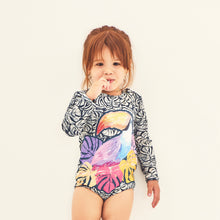 Carregar imagem no visualizador da galeria, Model Front: Uv Line Maillot De Bain Bébé Swimsuit Baby Tucano Upf50+
