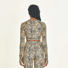 Carregar imagem no visualizador da galeria, Model Back: Uv Line Haut De Plage Top Zebra

