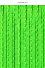 Carregar imagem no visualizador da galeria, Bottom Wavy Ruched Que Sera Sera Neon Lime
