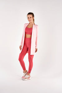 Cardigan Rib Santorini Rosa Respire