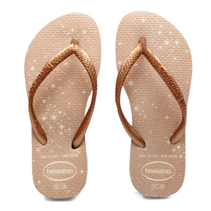 Havaianas Slim Gloss Bege Palha