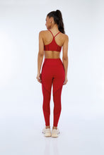 Carregar imagem no visualizador da galeria, Legging Hyper Recortes Atlanta Vermelho Haute Red
