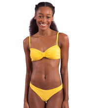 Carregar imagem no visualizador da galeria, Set Malibu-Yellow Bandeau-Duo Essential
