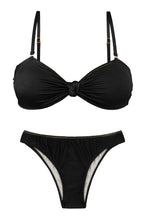 Carregar imagem no visualizador da galeria, Set Shimmer-Black Bandeau-Joy Essential
