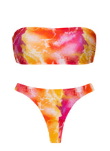 Carregar imagem no visualizador da galeria, Set Tiedye-Red Bandeau-Reto Fio
