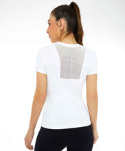 Carregar imagem no visualizador da galeria, T-Shirt Skin Fit Recortes Com Refletivos Branco Optico
