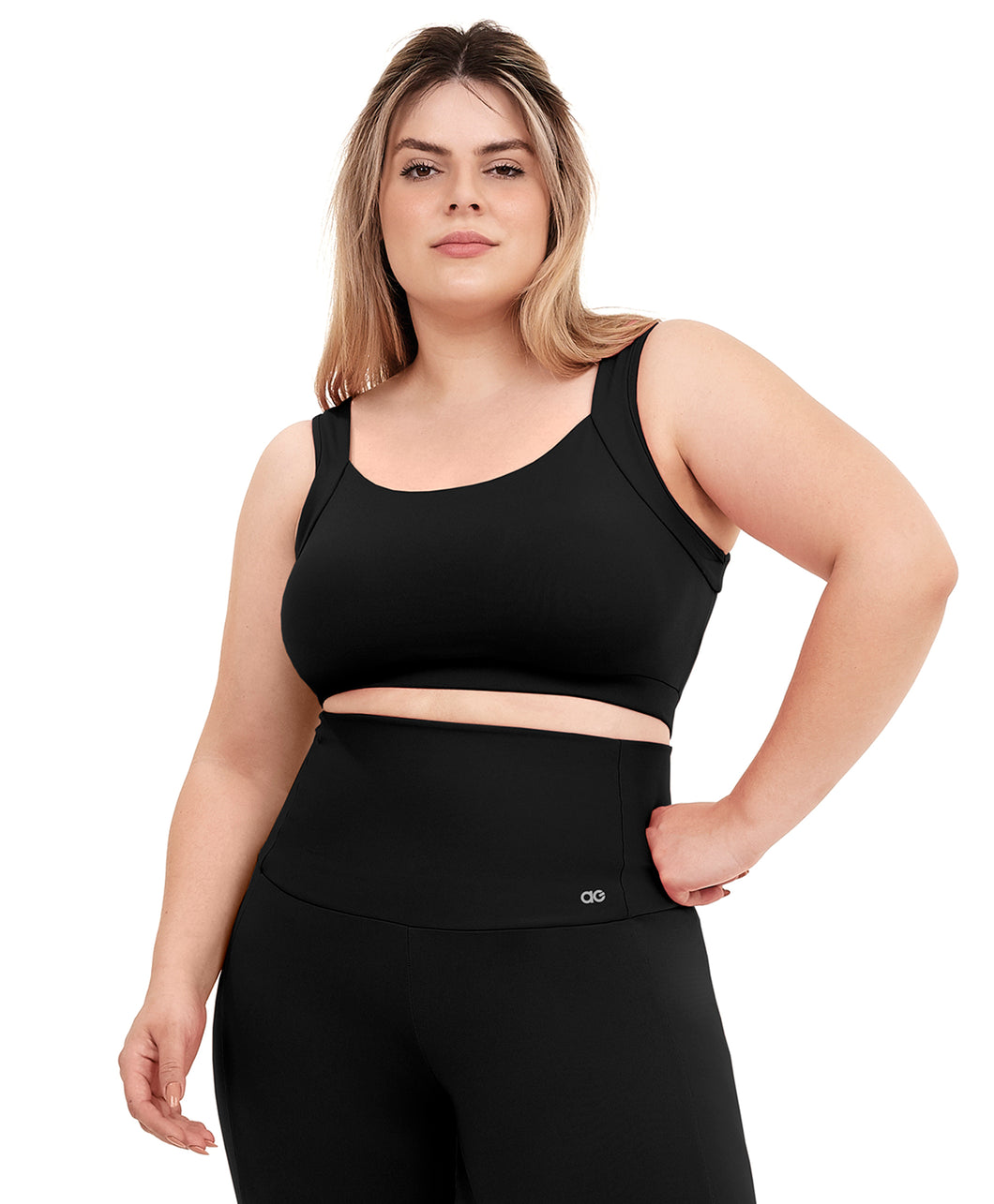 Top Supplex Alcas Plus Preto